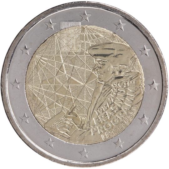 2 euro Lussemburgo 2022, 35° anniv. Programma Erasmus