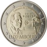 2 euro Lussemburgo 2019, 100° anniv. Suffragio universale