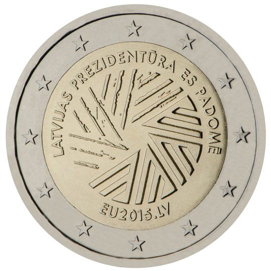 2 euro Lettonia 2015, Presidenza lettone del Consiglio dell'UE