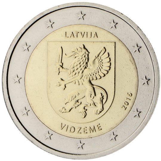 2 euro Lettonia 2016, Vidzeme