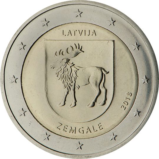 2 euro Lettonia 2018, Zemgale