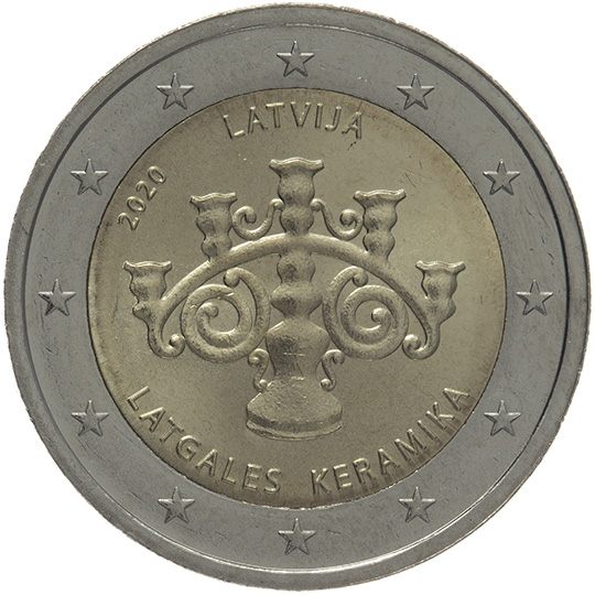 2 euro Lettonia 2020, Ceramica della Letgallia