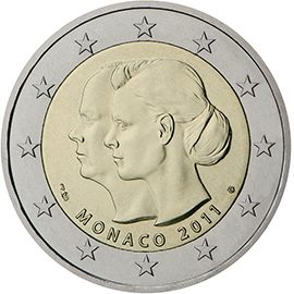2 euro Monaco 2011, Matrimonio del principe Alberto con Charlène