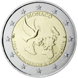 2 euro Monaco 2013, 20° anniv. adesione all'ONU