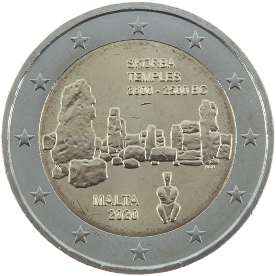 2 euro Malta 2020, Templi di Skorba