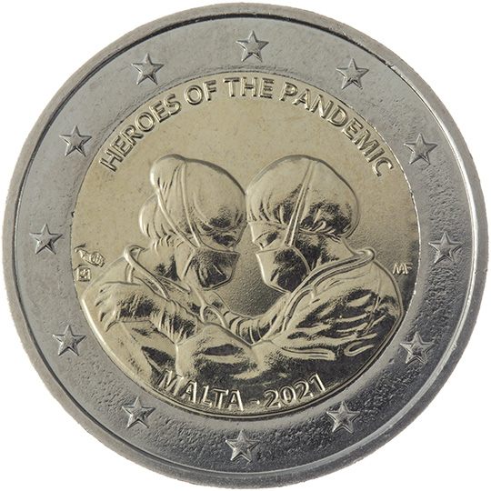 2 euro Malta 2021, Eroi della pandemia