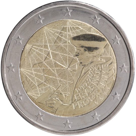 2 euro Malta 2022, 35° anniv. Programma Erasmus