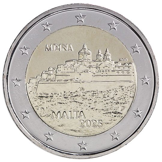 2 euro Malta 2025, Mdina