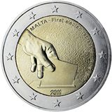 2 euro Malta 2011, Primi rappresentanti eletti nel 1849