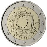2 euro Malta 2015, 30° anniv. bandiera europea