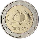 2 euro Malta 2016, Solidarietà attraverso l'amore