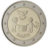 2 euro Malta 2017, La pace