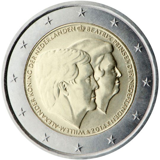 2 euro Paesi Bassi 2014, Doppio ritratto