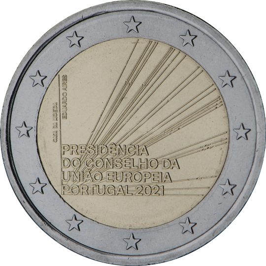 2 euro Portogallo 2021, Presidenza Unione Europea