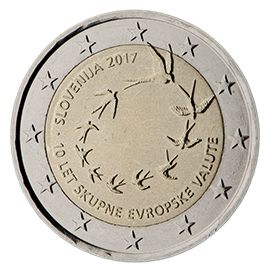 2 euro Slovenia 2017, 10° anniv. introduzione euro in Slovenia