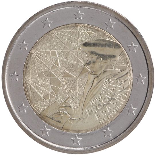 2 euro Slovenia 2022, 35° anniv. Programma Erasmus