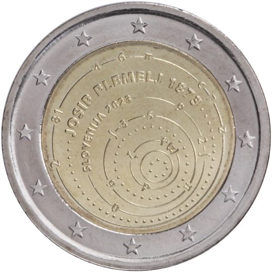 2 euro Slovenia 2023, 150° anniv. nascita di Josip Plemelj