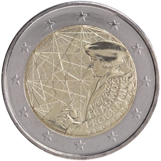 2 euro Slovacchia 2022, 35° anniv. Programma Erasmus