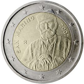 2 euro San Marino 2007, Giuseppe Garibaldi