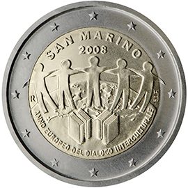 2 euro San Marino 2008, Anno Europeo del Dialogo Interculturale