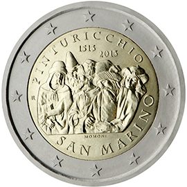 2 euro San Marino 2013, 500° anniv. morte Pinturicchio