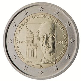 2 euro San Marino 2014, 500° anniv. morte Donato Bramante