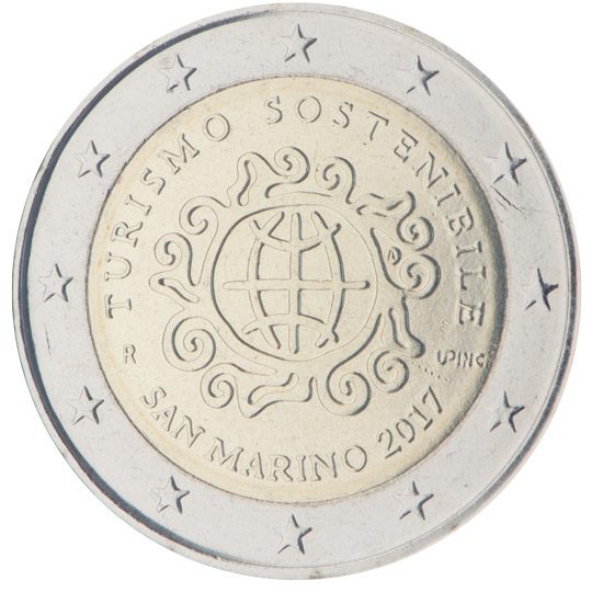2 euro San Marino 2017, Anno Internazionale del Turismo Sostenibile