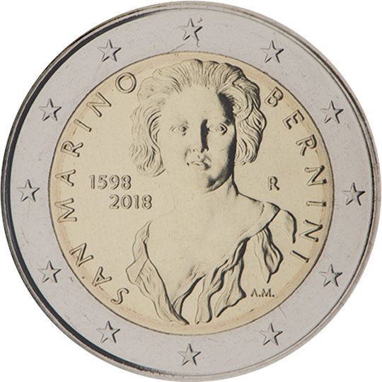2 euro San Marino 2018, 420° anniv. nascita Bernini