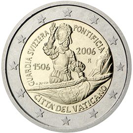 2 euro Vaticano 2006, V° centenario Guardia Svizzera