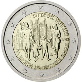 2 euro Vaticano 2012, VII incontro mondiale delle famiglie