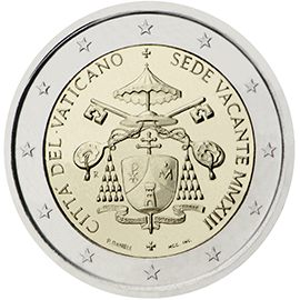 2 euro Vaticano 2013, Sede vacante MMXIII