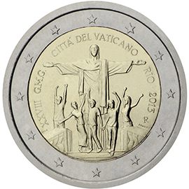 2 euro Vaticano 2013, XXVIII Giornata Mondiale della Gioventù