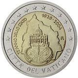 2 euro Vaticano 2004, 75° anniv. Istituzione dello Stato del Vaticano 1929-2004