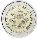 2 euro Vaticano 2013, Sede vacante MMXIII