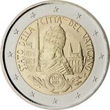 2 euro Vaticano 2019, 90° anniv. Istituzione Stato del Vaticano