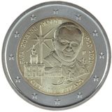 2 euro Vaticano 2020, 100° anniv. nascita Papa Giovanni Paolo II