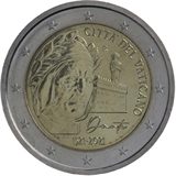 2 euro Vaticano 2021, VII centenario morte Dante Alighieri
