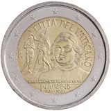 2 euro Vaticano 2023, 500° anniv. morte del Perugino