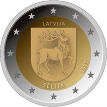 2 euro Lettonia 2025, Sēlija