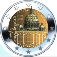 2 euro Vaticano 2025, 550° anniv. nascita Michelangelo